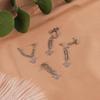 925 Sterling Silver Bear Chain Stud Earrings for Women - Korean Style, Simple & Sweet Niche Design 