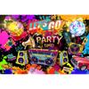 80er 90er Kulisse Partydekorationen Retro Hängendes Banner Zurück in die 80er 90er Hip Hop Graffiti Wand Fotokulisse Foto