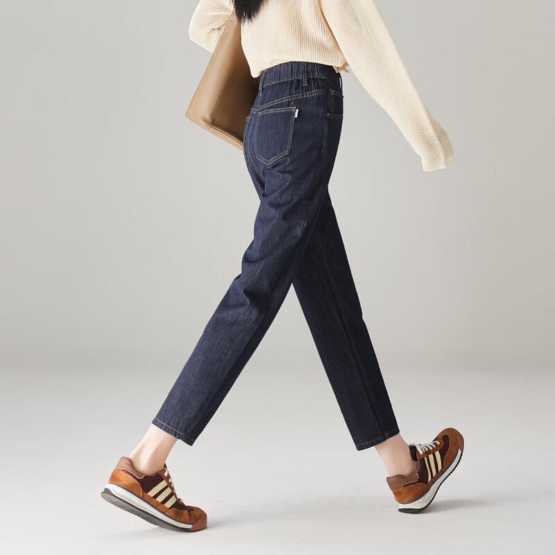 SOFSIL Women's High-Waisted Slim-Fit Cropped Jeans