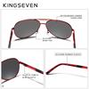Kingseven Aluminium Magnesium Solbriller Polarized Menn Belegg Speil Briller Mann Briller