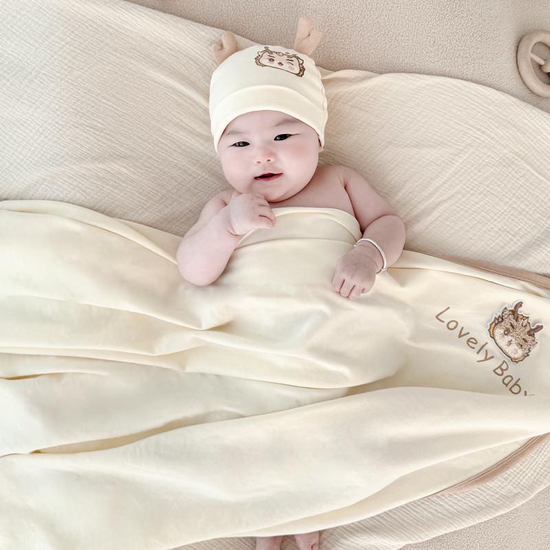 

Class A Pure Cotton Newborn Swaddle Blanket - Extra Soft, Breathable, No Fluorescent Agents, Multifunctional 90x90