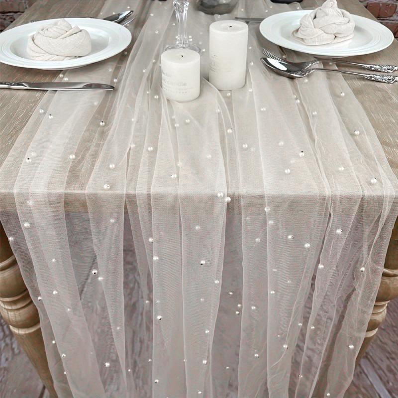 1ks Svatební závoj 80/160 Široký tyl Průhledná Šaty pro kutily Stolní běhoun Více velikostí Dekor na pozadí Dekor Svatební šití