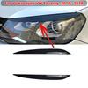 2010 To 2018 For Volkseagen VW Touareg Eyelid Front Headlight Cover Eyebrow Trim Sticker Head Lamp Hihg Quality ABS Glossy Black