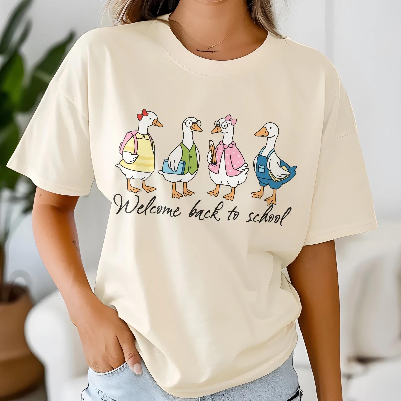 Comfort Colors Duck Teacher & Student Welcome Back to School T-Shirt S