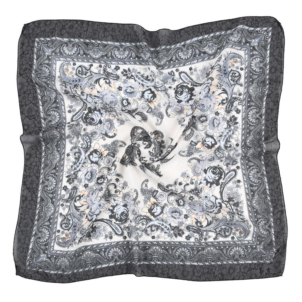 70*70Cm Spring Summer Russian Square Scarf Women Luxury Paisley Print Bnadana Headband Scarves Babushka Handkerchief Head Wraps