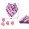 6-cavity Raspberry Mousse French Dessert Cake Decorating Tools 3D Lemon Shape Fruit Silicone Mold Cake Moulds Pastry Baking Tool