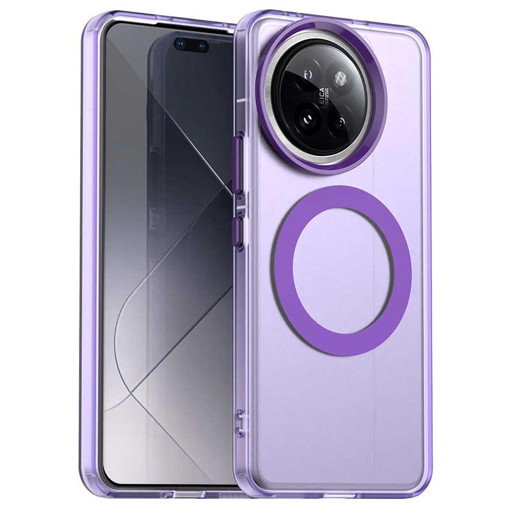 For Xiaomi 14 Civi 5G/Civi 4 Pro 5G Case Compatible with MagSafe PC+TPU+PET Anti-Drop Phone Cover