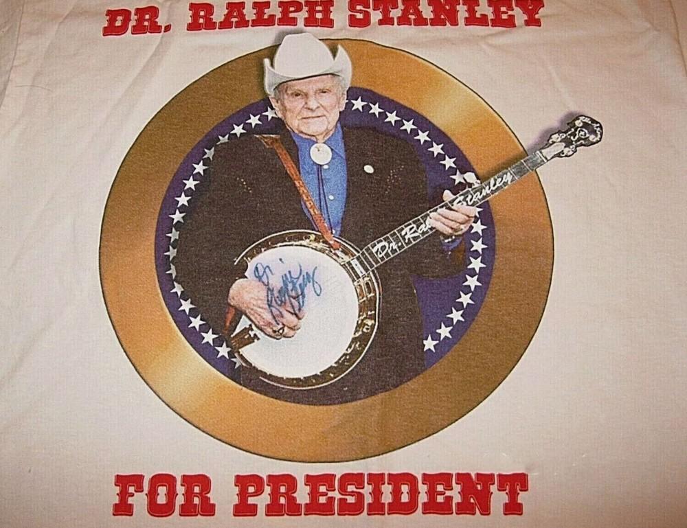 Dr Ralph Stanley FOR PRESIDENT Shirt Short Sleeve White Unisex S-4XL