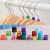 Colorful Custom Size Clips - PS Plastic Garment Hanger Rings with Letter Labels