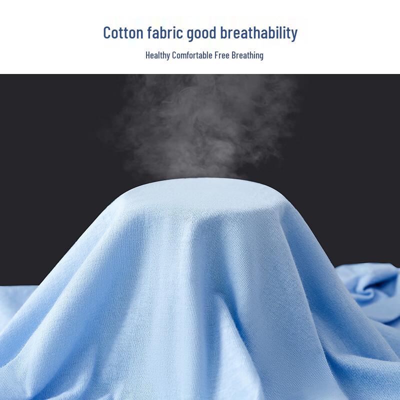 Langsheng Men's Pure Cotton High-Waist Briefs 4-Pack