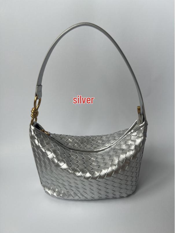 Handmade Women's Soft Leather Woven Shoulder Bag