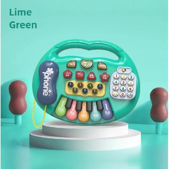 Dětská hudební hračka se zvukem zvířat Dětská klavírní klávesnice Elektrický blikající hudební nástroj Rané vzdělávací hračky pro děti