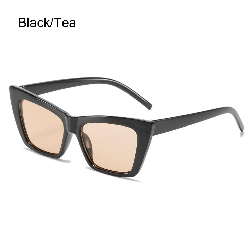 1PC Trendy Square Cat Eye Sunglasses Women Men Retro Sun Glasses UV400 Protection Eyewear Summer Fashion Eyeglasses Accessories