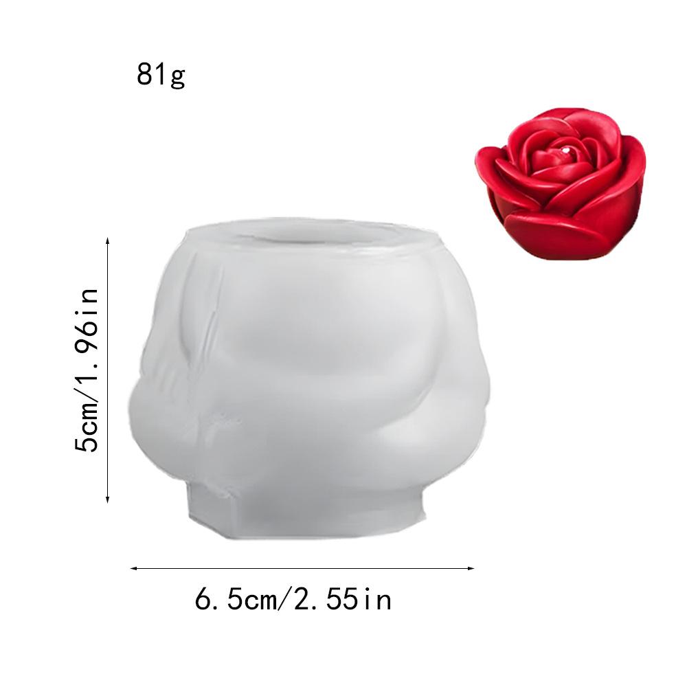 Rosenform Flexible Kerzenform Herzformform Wiederverwendbar Für Backformen Handgemachte Seifen Geschenk Für DIY-Liebhaber