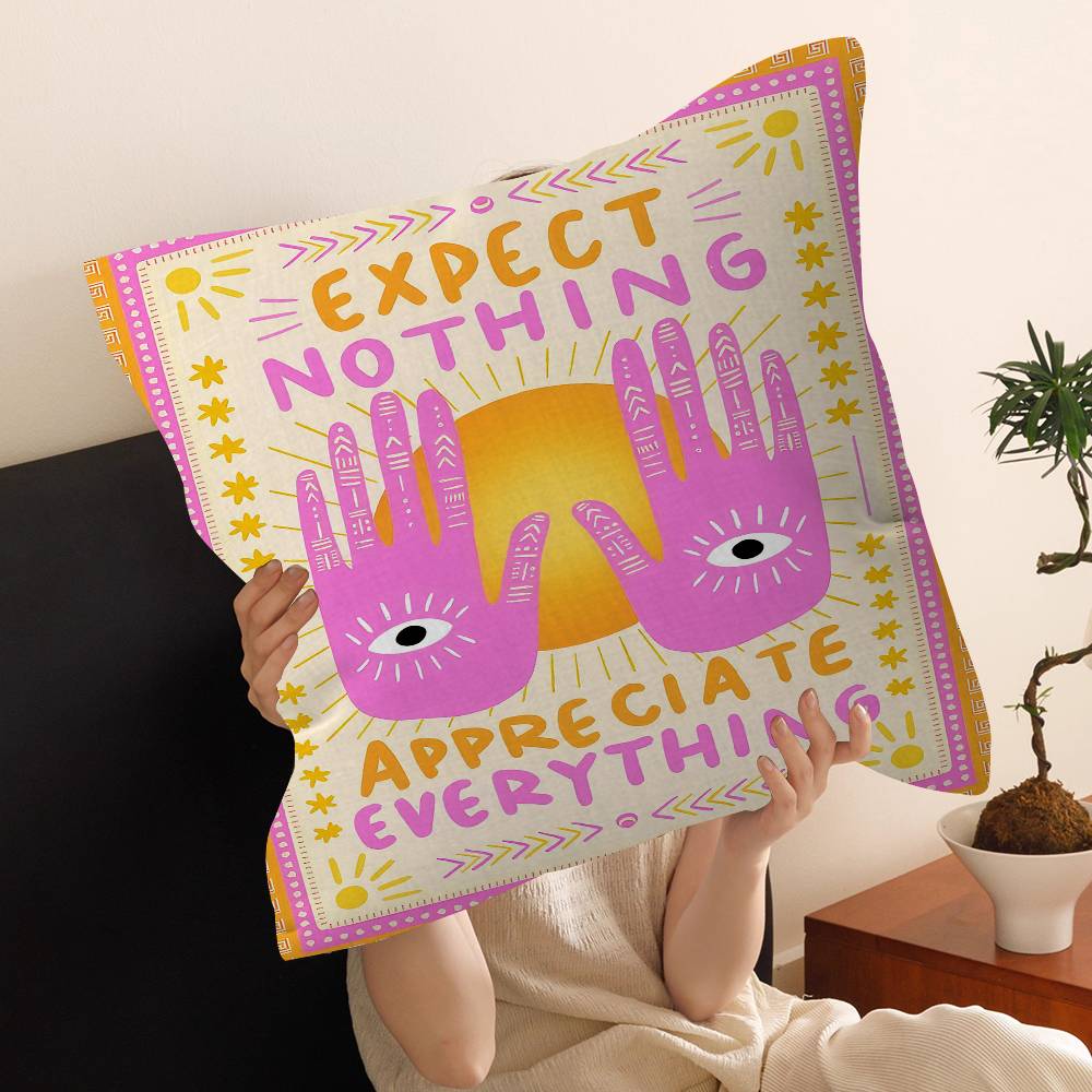 More Amor Por Favor Cushion Cover Inches Farmhouse Decor Home Throw Pillow Covers For Couch Decorations