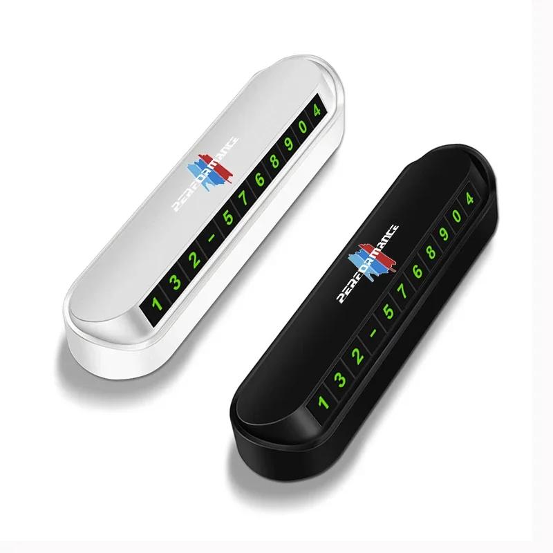 Temporary Car Parking Phone Number Card Night Glowing Sign To Stop Car Car Accessorys For BMW E46 E39 E90 E60 E36 F30 F10 E34 X1