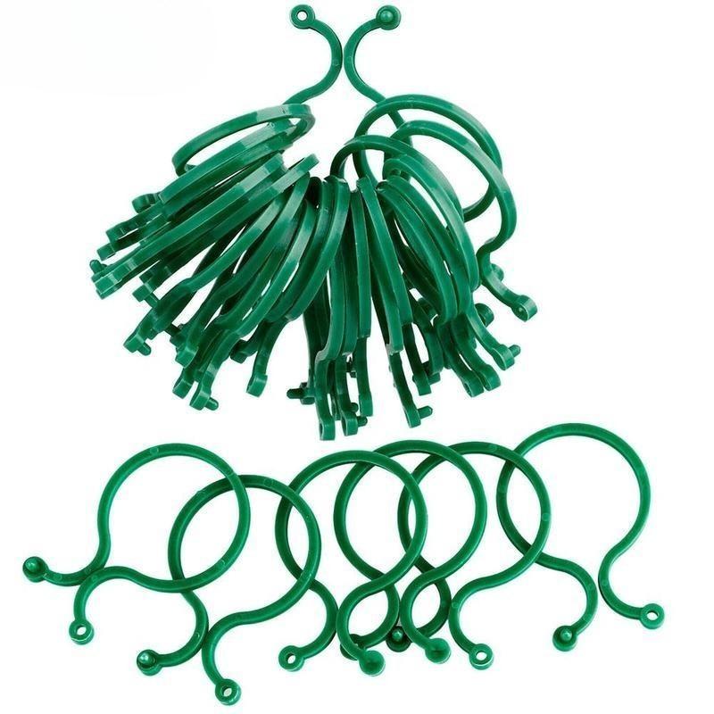 100pcs Horticultural Plastic Fixing Buckle Tool, Vine Hook Climbing Vine Buckle, Convenient Stem Binding Bracket Accessories