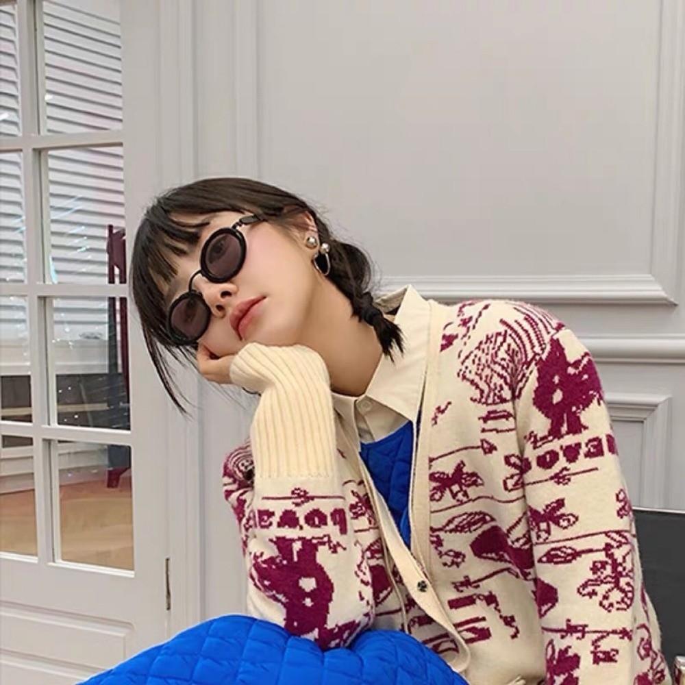 Geometric Round Bead Earrings Irregular Ear Ornaments Fashion Front Back Earrings  Handmade Jewelry