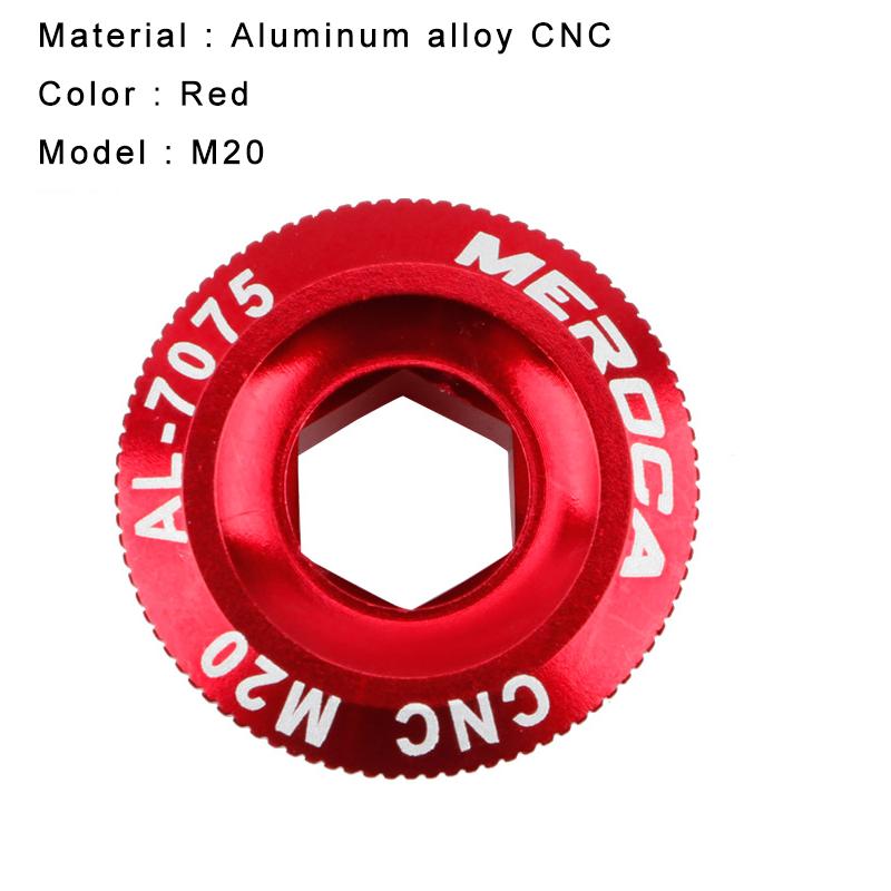 M18/M19/M20 Cranks Screw CNC Aluminum Alloy Crankset Arm Bolt Crankset Cover General Cycling Accessories