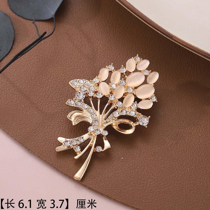 Brooch Premium Niche Accessories Versatile Creative Women's Collar Pin Diamond Anti-light Temperament Corsage