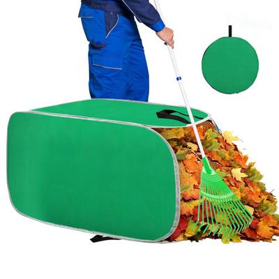 Faltbarer Laubsammelsack Pop-up-Gartenabfallsack mit Griffen Wiederverwendbar Zusammenklappbar