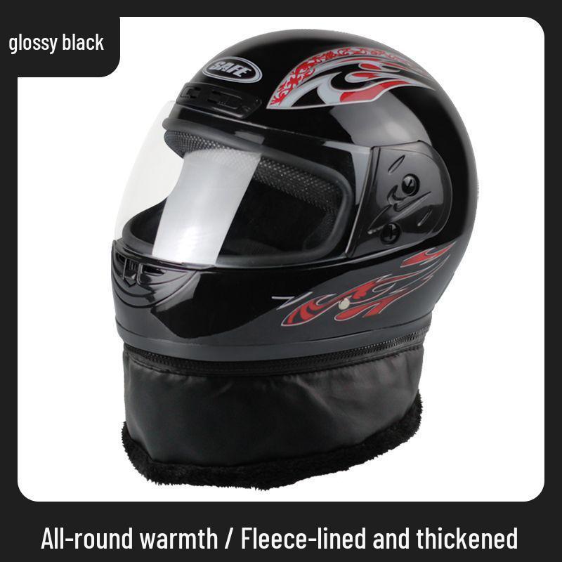 Unisex Winter Neck Gaiter & Full Face Helmet with Anti-Fog, Warmth for Electric Scooter - Ideal for All Seasons