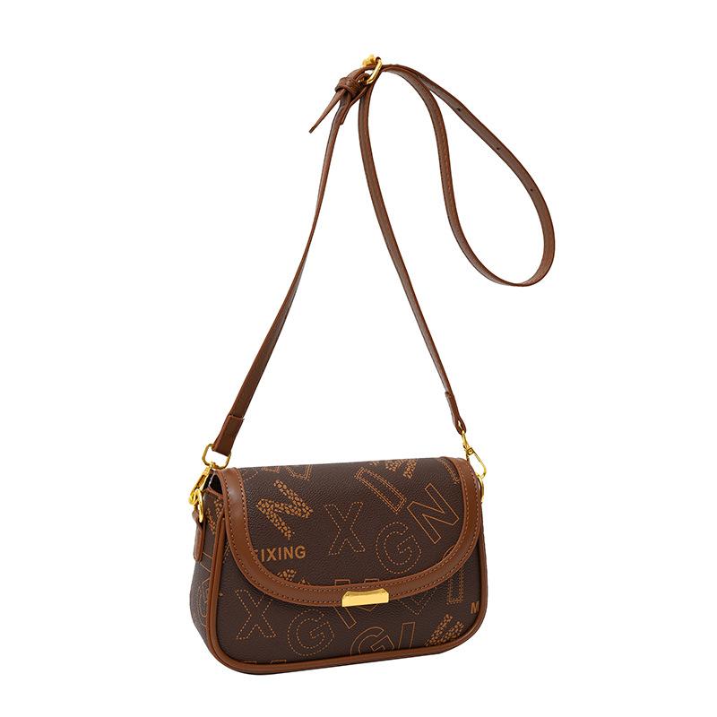 

Женская сумка в европейском и американском стиле, новая универсальная и модная сумка через плечо, классическая винтажная винтажная и трендовая сумка через плечо в иностранном стиле.