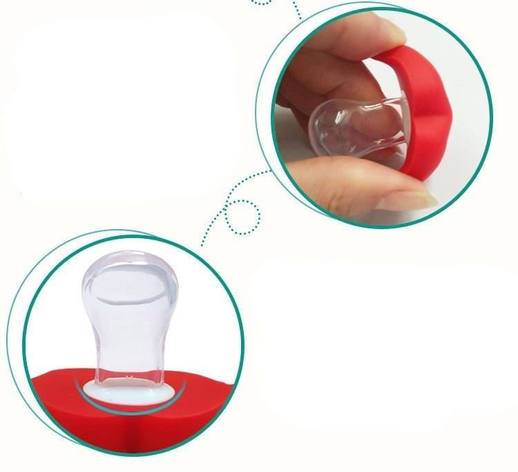 Nuevo Chupete para Bebé Labios Rojos Beso Chupones Divertidos Silicona Tetinas de Bebé Mordedor Calmantes Chupones