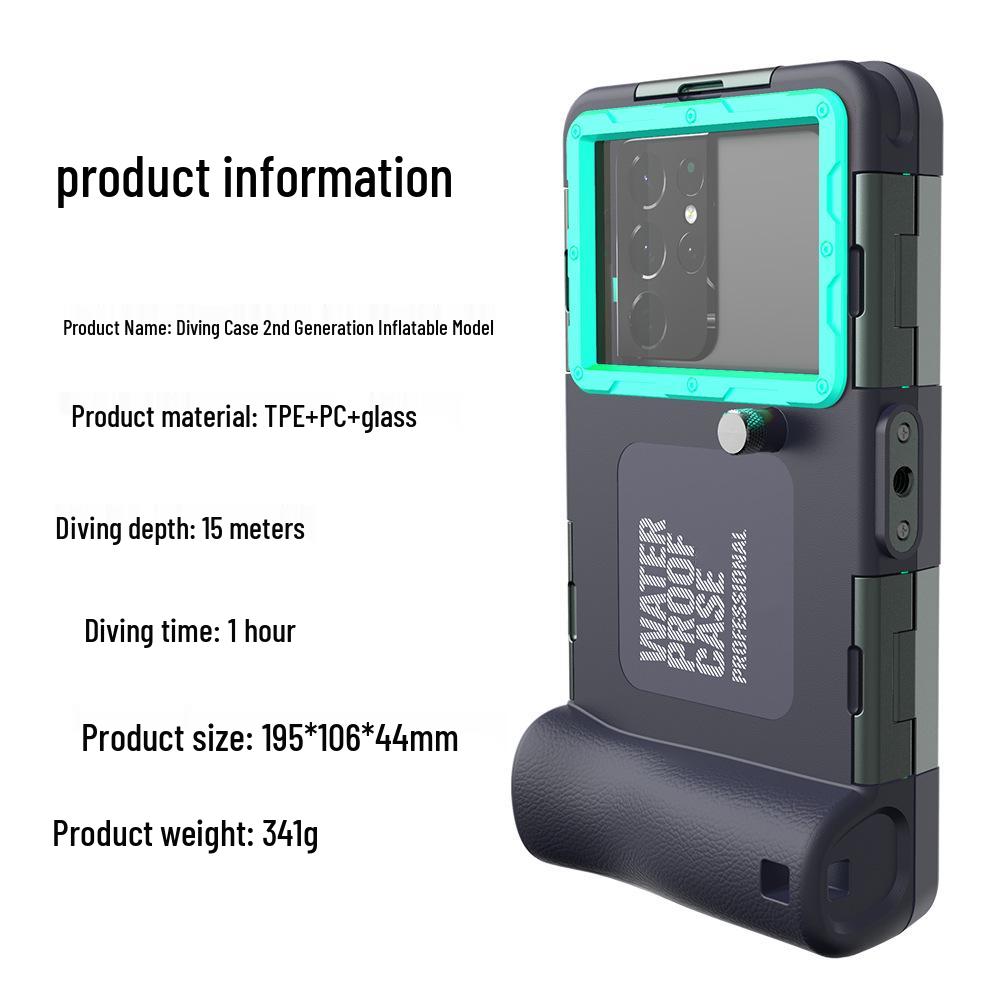 Red Pepper Black Tech 15m Waterproof Diving Case for Apple, Samsung, Huawei, and Xiaomi Phones