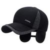 Men's Winter Ear Protection Cotton Hat - Warm, Thickened Baseball Cap for Dad and Elderly