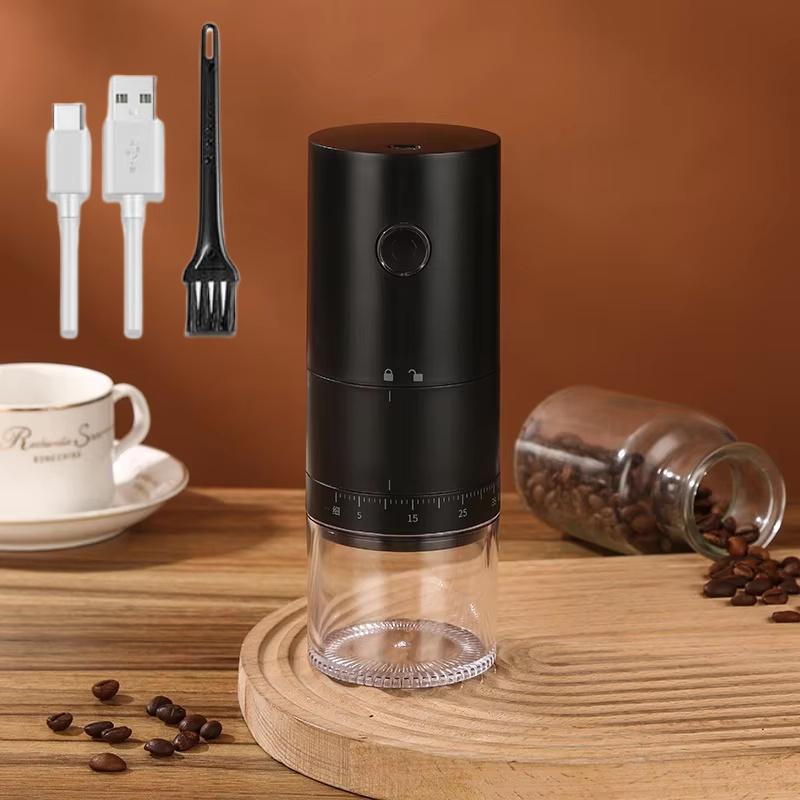 38-Grade Adjustable Electric Coffee Grinder - Ceramic Burr with One-Touch Operation, USB-C Fast Charging & Long-Lasting Battery for Espresso/Pour Over