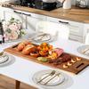Extra Long Serving Board, Wooden Cutting Board with Handle for Cheese Charcuterie Appetizers,Durable Kitchen Platter for Parties