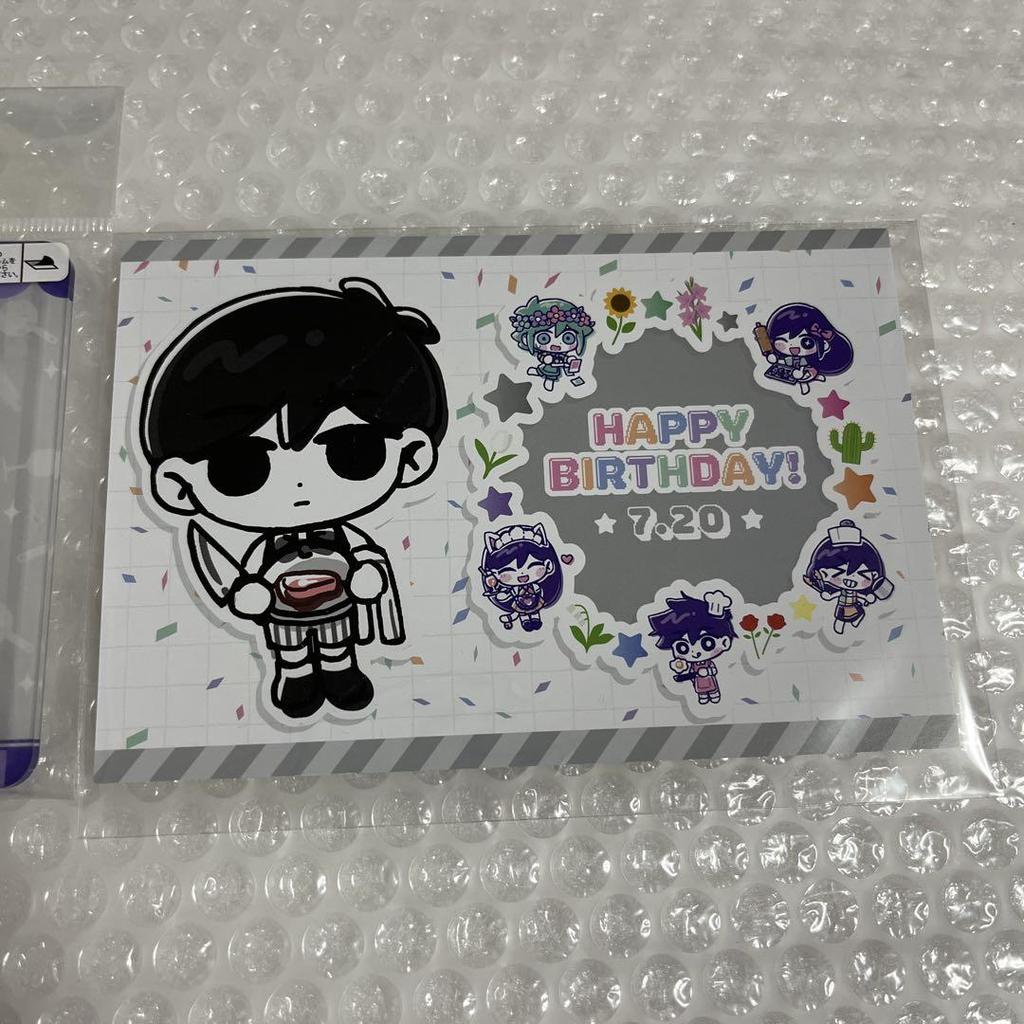 [USED] OMORI Cafe Acrylic Stand Postcard Weight