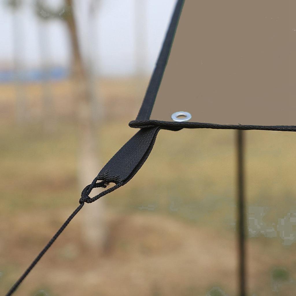 Camping Awning with Poles Waterproof UV Protection Sun Shade Outdoor Camping Hiking   Backpacking Tarp Rain Fly