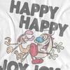 Ren & Stimpy Unisex Adult Happy Happy Joy Joy T-Shirt
