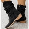 Winter New Style Popular Women's Boots Large Low Heel Plus Size 34-43 Suede Ankle Boots for Women Brown Long Boots Zapatos Mujer