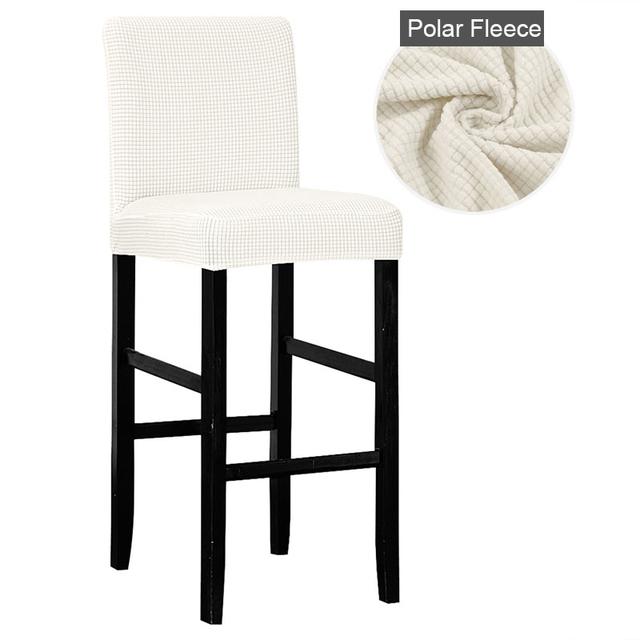 1/2/4/6 Pieces Velvet Fabric Bar Chair Cover Big Elastic High Stool Chair Protector Seat Case for Dining Room