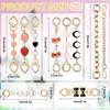 Hcewsbfd 10Pcs Purse Extender Chain Metal Bag Extension Strap Exquisite Purse Replacement Chain With Stylish Charms Lady Bag Mak