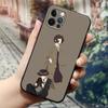 Funda de Teléfono de Dibujos Animados Anime Bungou Stray Dogs Dazai Osamu para iPhone14 13 12 11 Pro Max 8 7 SE XR XS Plus Negra de Silicona Suave