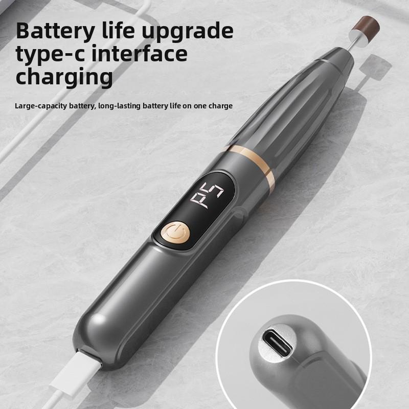 Electric Nail Grinder Small Tool Nail Remover Nail Grinder Portable LCD Electric Nail Clipper Nail Grinder