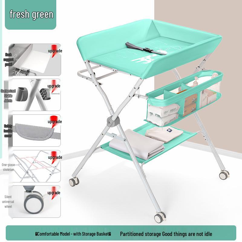 Portable Baby Changing Table: Multifunctional, Foldable & Washable for Diaper Changes and Massages