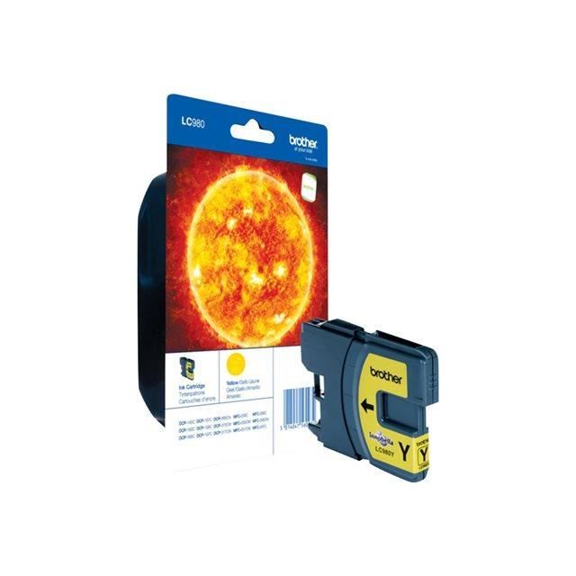 BROTHER Cartouche d'encre LC-980 - Jaune - Capacité standard - 5.5ml - 260 pages
