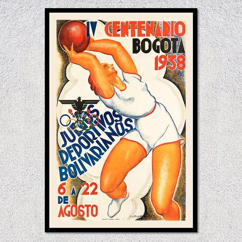 Retro Sports Poster Vintage Travel Wall Art Boxing Rugby Football Basketball Canvas Painting Pictures For Home Decoration