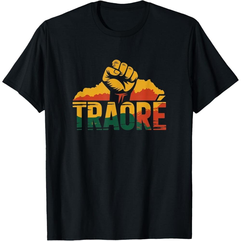 Burkina Faso- Ibrahim Traoré Thomas Sankara T-Shirt Unisex T-Shirt Round Neck Short-sleeve Simple Style Tees