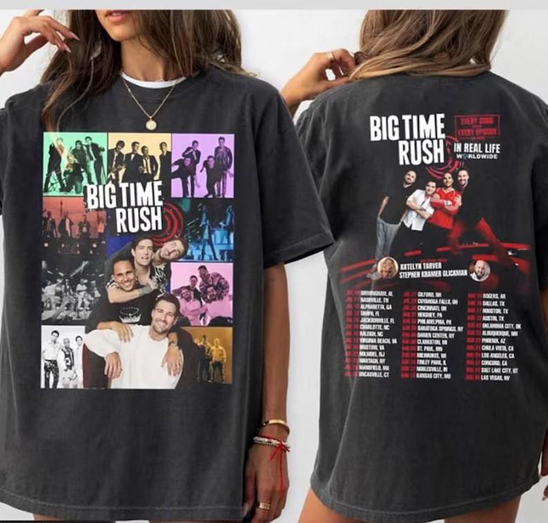 

NEW! Big Time Rush Tour 2026 Vintage Graphic Funny Double-Sided Concert Gift XXXL