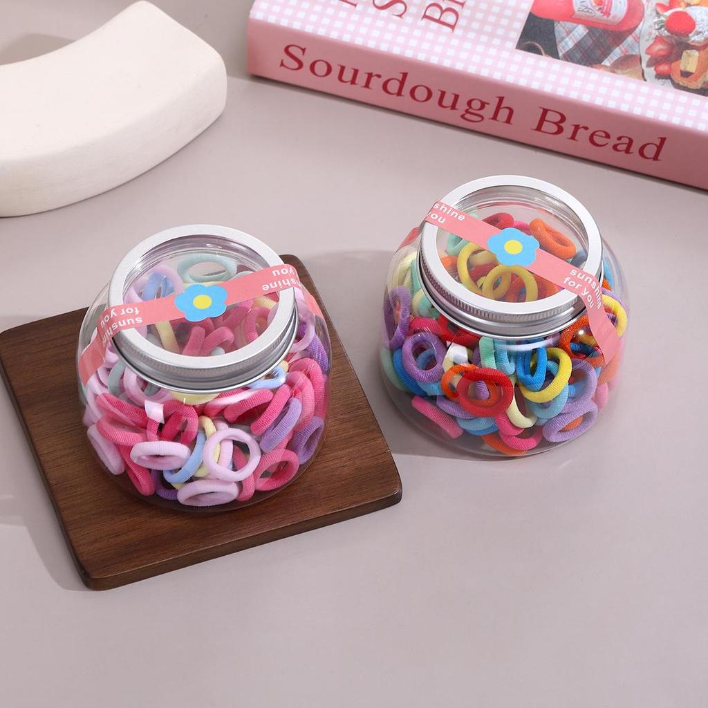 Cute Candy Color Hair Ties for Girls - Non-Damaging Rubber Bands & Towel Rings