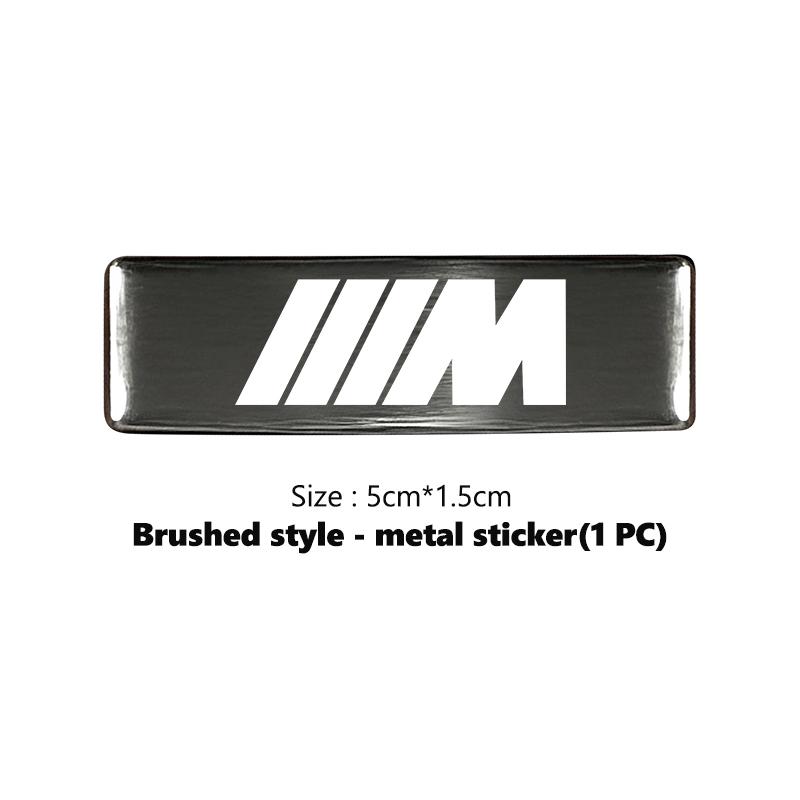Metal Car Emblem Logo Decorative Stickers Badge Decal Interior For BMW M Performance Alpina M3 M5 M6 X1 X3 X4 X5 G20 bzcp38