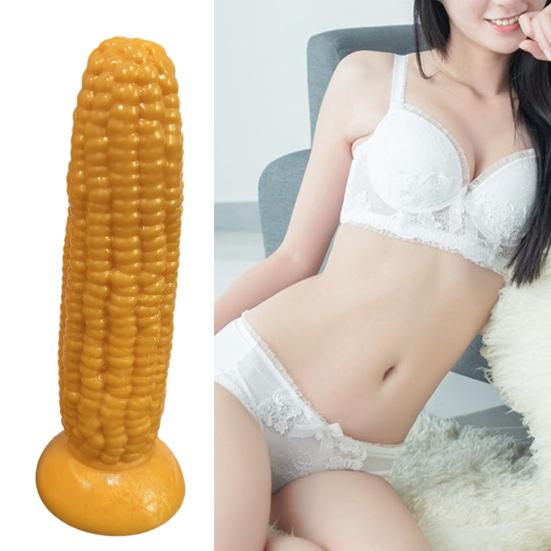 Dildo al Silicone a Ventosa per Mais per Donne, Pene Finto Morbido Realistico con Base a Ventosa Forte, Giocattolo per Adulti per Gioco Solo
