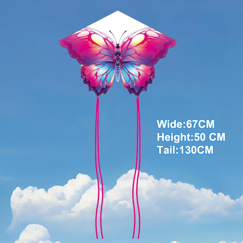 Colorful Butterfly Kite Large Outdoor Flying Kites Toy Professional Wind Catching Children Sports Leisure Animal Shape Easy Fly