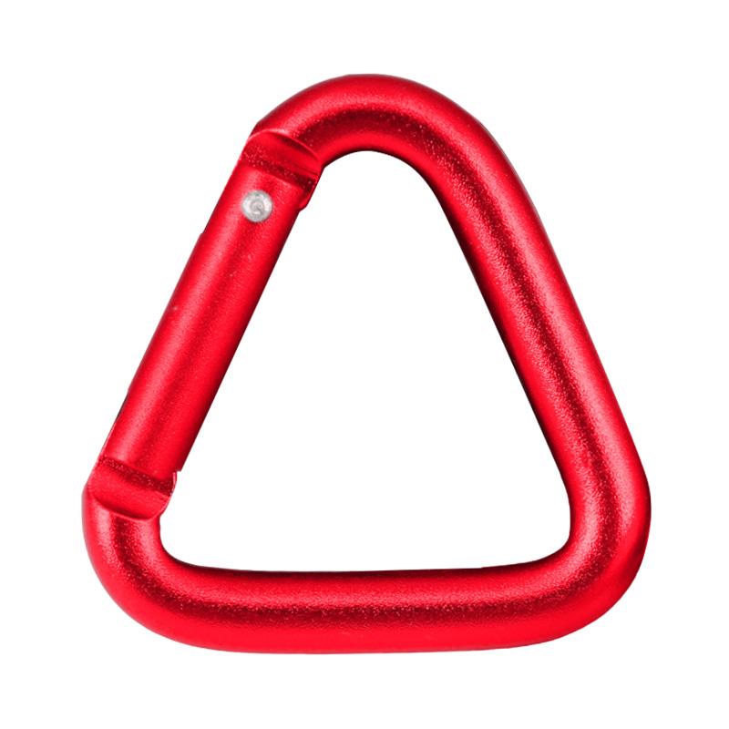 

Aluminum Alloy Outdoor Triangular Carabiner Locking Carabiner Clip Keychain Clips for Backpack Camping Hiking Traveling красный